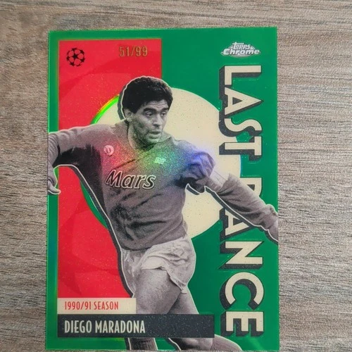 Topps Chrome UCL Diego Maradona #LD-10 Last Dance Green Parallel /99