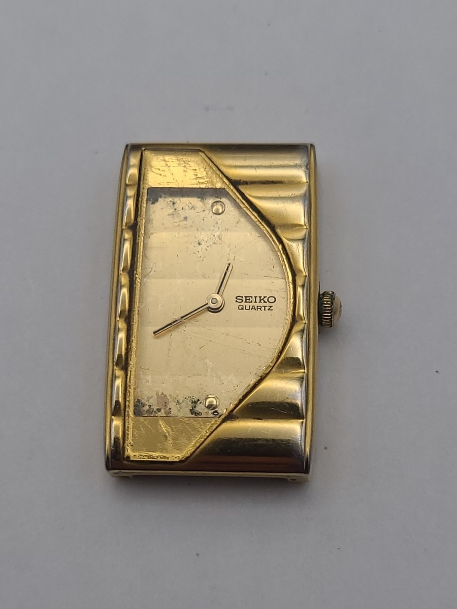 Vintage Seiko 2Y00-5G10 Asymmetrical Half-Moon Ladies Quartz  display picture 1