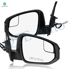 2 Left-Right Side Power Foldaway View Mirror Blind Spot To 2016-2018 Toyota RAV4