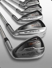 Cobra King F6 Irons 6-PW+GW  KBS Tour 90 Stiff Steel RH Mens, Lie Angle 2° Flat