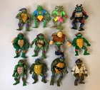 Lot of 12 Teenage Mutant Ninja Turtles Action Figures - Some KOs, Vintage 1990s