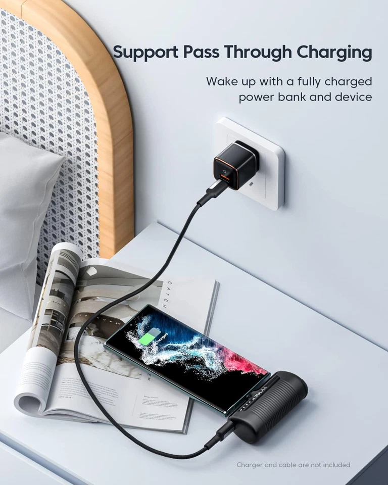 Power Bank 4500Mah,Ultra-Piccolo&Ultra-Compatto USB C Caricatore Portatile, Mini - Immagine 4 di 4