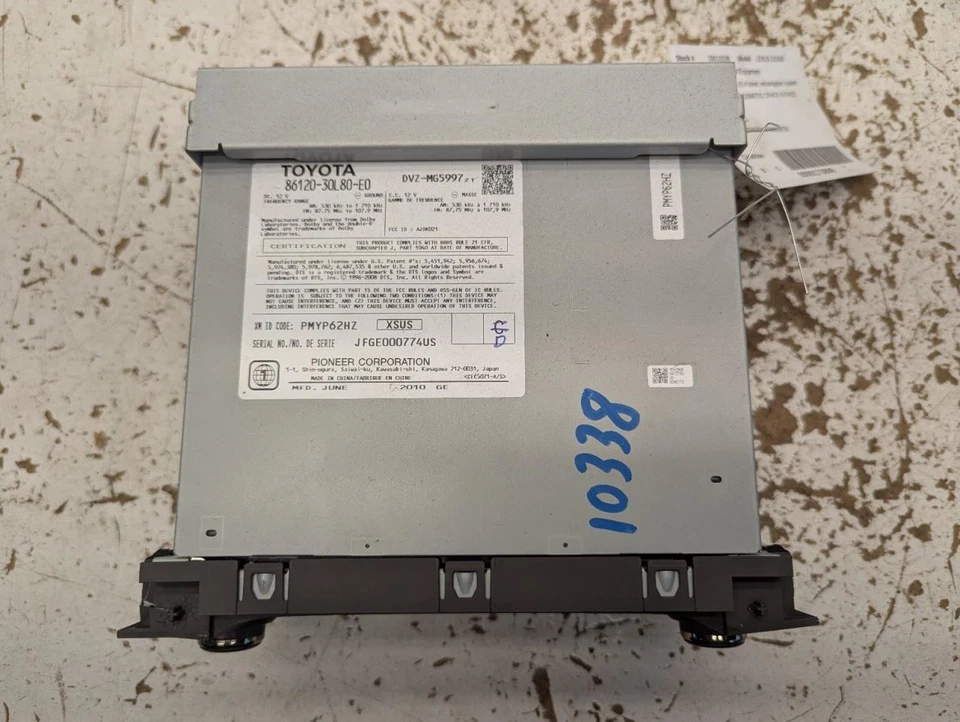 Audio Equipment Radio Receiver US Market Fits 10-11 LEXUS GS350 784702 - Image 4 of 4