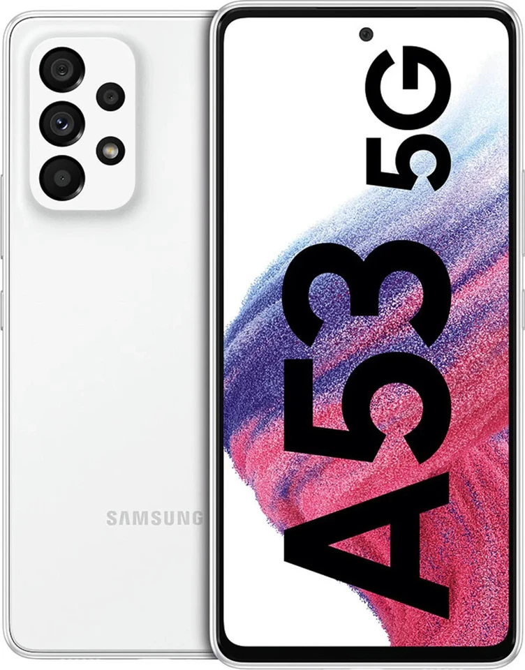Samsung Galaxy A53 5G SM-A536B/DS - 128GB - Awesome White (Ohne Simlock)...