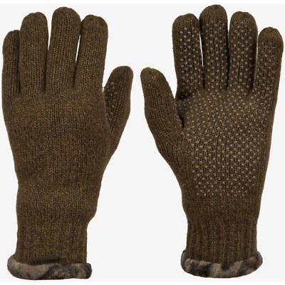 NEW Men's Size *Large/XL* Mossy Oak Breakup Country Ragg Wool Gloves Brown Grip