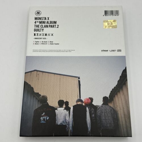 MONSTA X THE CLAN PART.2 GUILTY 4th Mini Album INNOCENT Ver CD Photobook & Photo - Picture 2 of 7