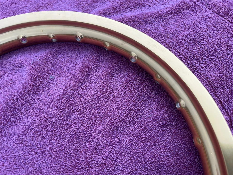 Llanta Takasago Excel dorada 14x1,40 RACE Honda Kawasaki Suzuki KTM nueva stock antiguo Foto 4 de 4