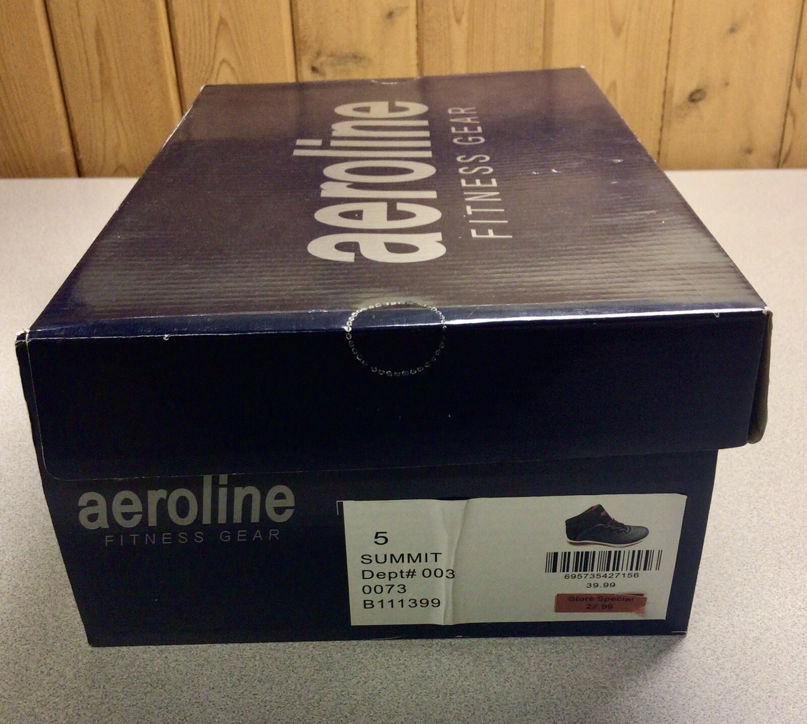 SAOLA Scarpe da ginnastica Aeroline Fitness Gear ragazzo taglia 5 grigio nero e rosso