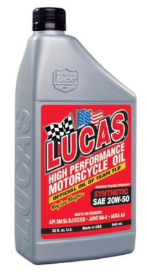 #ad Lucas Oil Engine Oil Synthetic SAE 20W 50 Motorcycle Oil $25.41