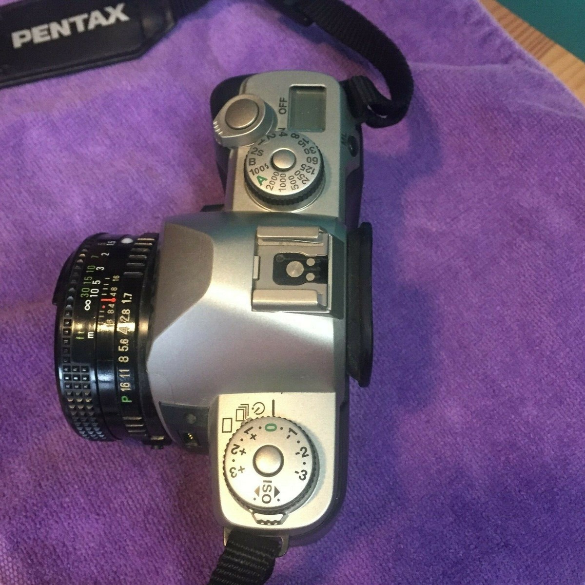 VINTAGE 35 MM PENTAX ZX-M CAMERA WITH ORIGINAL STRAP UNTESTED | eBay