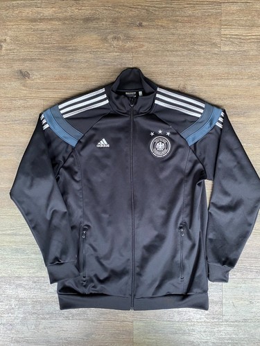 Germany Soccer Jacket Adidas Deutschland Full Zip Black Home Mens L