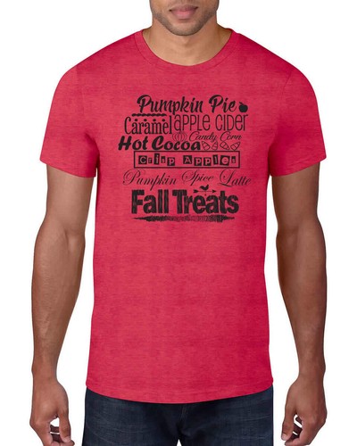FALL TREATS Apple Cider Pumpkin Spice Latte Candy Men's & Women's Unisex T-Shirt - Picture 7 of 10