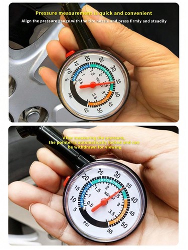 Tyre Pressure Gauge Monitor Meter for Car Van Lorry Truck Motorcycle Bike XMAS! - Picture 4 of 7