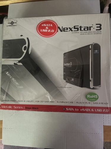 NexStar.3 (NST-360SU-BK) External 3.5" Hard Drive Enclosure, eSATA & USB 2.0 Int - Picture 1 of 5