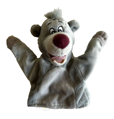 Vintage Disney Baloo Dschungelbuch 2 grauer Bär Handpuppe weiches Plüschtier Imagine8 7 Zoll