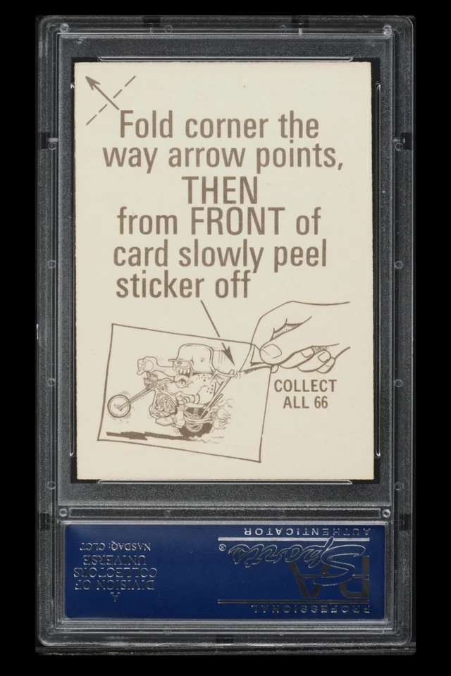 1972 🛵 Donruss Silly Cycles Trading Card #32 - Digger PSA-8 - Image 2 of 2