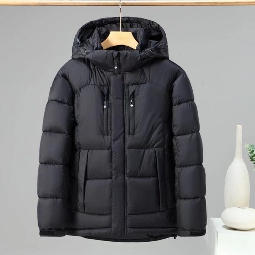 Men's Winter Hooded Puffer Jacket Heavyweight Bubble Coat Windbreaker Ski Parka