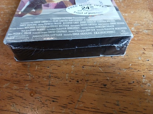 Dirty Dancing 1987 VHS Vestron Watermarks,SEALED NEW Patrick Swayze Tags,Hype ! - Picture 3 of 12