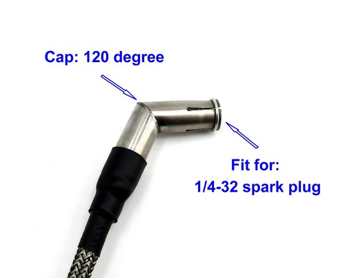 Rcexl Ignition 1/4-32 Spark Plug 120 Degree for Gas Engine RC Model Plane - Picture 8 of 12
