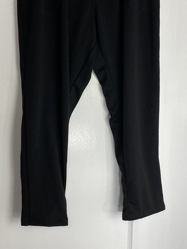 Woman Within Pants Womens Plus Size 22W Knit Straight Leg Black Ankle Pockets - Picture 3 of 11