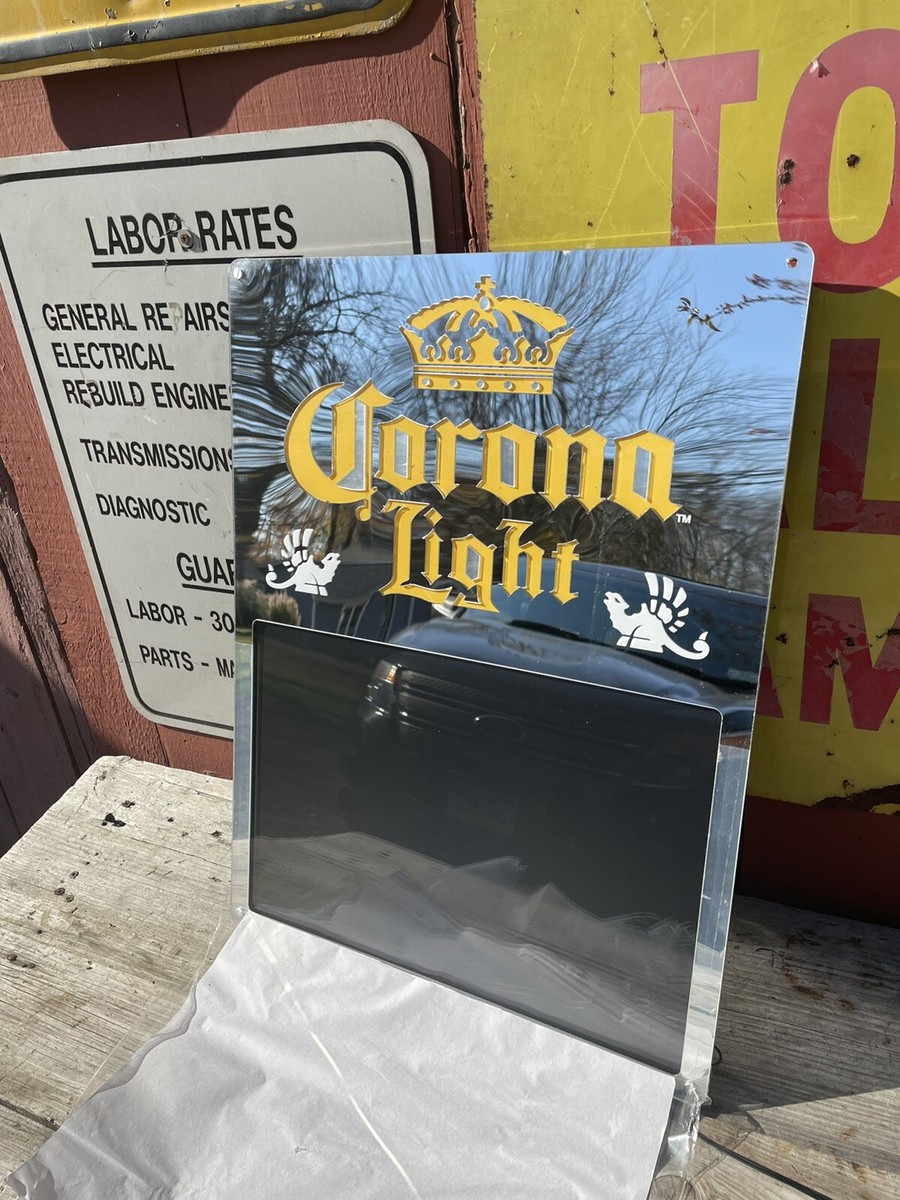 Rare Corona Light Write On Menu Board Beer Bar Sign Light Mirror