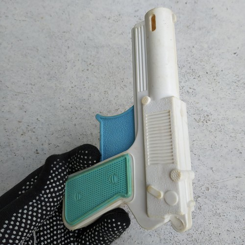 Vintage USSR Plastic Toy Pistol Old Gun Soviet Union ☭ Russian Retro Toy 1970's - Picture 9 of 16