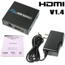 1x2 4K HDMI Splitter Switcher Dual Monitor For Full HD 1080P Support HD And 3D