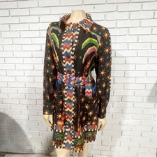 Farm Rio Colorful Patterned Women's Dress - Size Large