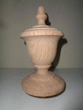 WOOD FINIAL UNFINISHED FOR NEWEL POST FINIAL OR CAP #11