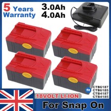 CTB4187 Battery For Snap on 18 V CTB6187 CTB4185 CTB6185 CDR6850 CTC620 Charger
