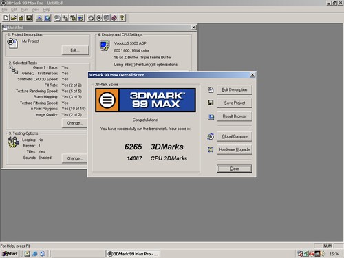 Retro PC, Pentium III 1GHz, 512MB, Voodoo 5 5500, LS120 etc. - Bild 7 von 8