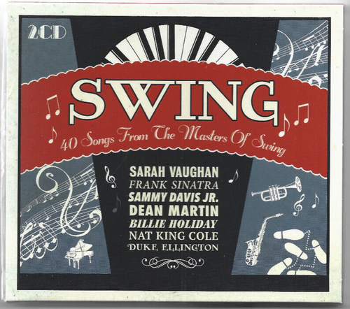 Masters Of Swing 40 Songs NEW 2-CD Billie Holiday~Vaughan~Sinatra~Ellington~Ella - Picture 1 of 2