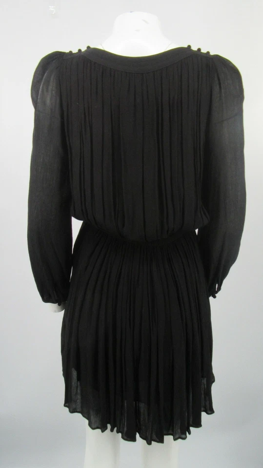 Vestido Isabel Marant Etoile Negro Manga Larga Calce y Acampanado Viscosa Talla 38 Foto 3 de 4
