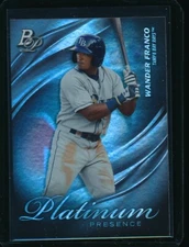 WANDER FRANCO 2019 Bowman Platinum Presence Tampa Bay Rays Rookie Card RC