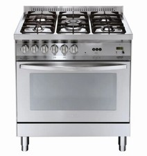 Lofra Pg86gvt/C Cuisinière à Gaz 5 Feux Four Multifonctions 80 CM Acier Inox