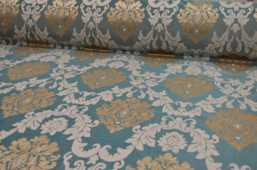 Möbelstoff Bezugsstoff Polsterstoff Meterware Stof Jacquard Ornament Barock Rank - Bild 8 von 8