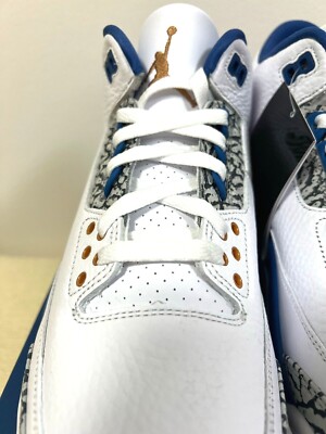 靴 NIKE AIR JORDAN 3 True Blue and Copper Nike Air Jordan 3 Retro Wizards True Blue Metallic Copper