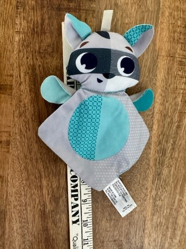 Tiny Love Blue Grey White Crinkle Raccoon Baby Toy Lovey Sensory plush 2017 - Picture 6 of 6