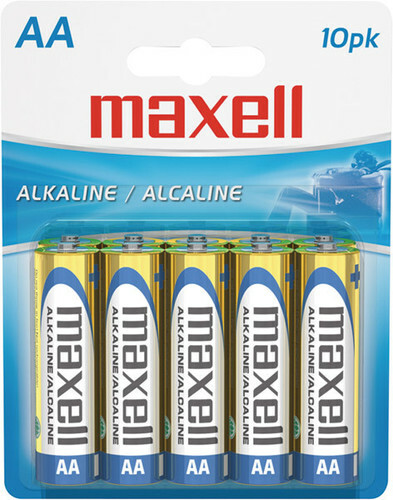 Maxell 723410 LR6 10BP AA 1.5V Alkaline Battery Long Lasting 10 Pack [New Batter