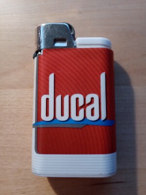 Ducal Luxembourg Luxemburg Feuerzeug rar rot Djeep Geschenkidee Idee für Raucher