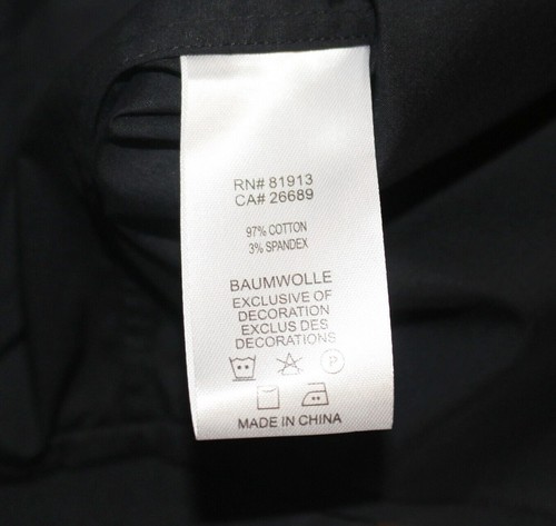 $198 NEW Robert Graham BLACK Tuxedo Shirt Stretch TAILORED FIT Whitby Men 15.5 M - Picture 6 of 9