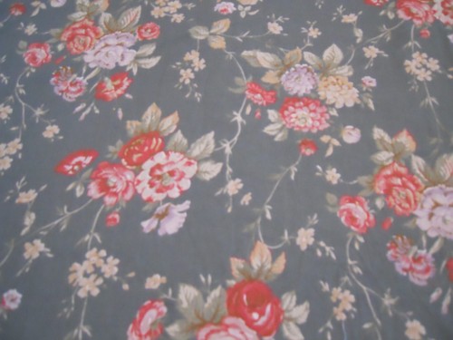 5 YDS - TISSU COURTEPOINTE COTON VERT FLORAL RALPH LAUREN RARE - Photo 1/3