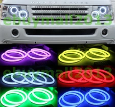 BT Cotton RGB Halo Ring Demon Evil Angel Eye For Range Rover L322 HSE Corona DRL