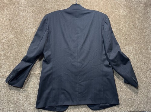 Christian Dior Monsieur Vintage Wool Suit Jacket Black Pinstripe - 46R ? Blazer - Picture 12 of 13