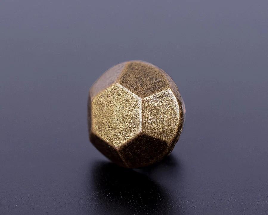50pc10MM Antique Brass Hexagon Flat Fast Rivet Leathercraft Studs Decorative - Image 3 of 4