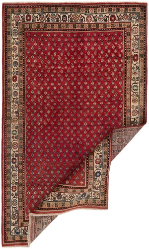 Sarough 209x127 Cm Tapis Persan Tissé À La Main En Laine Orient Rouge - Picture 2 of 11