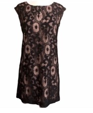 LOFT Lace Black Shift Dress, Mini, 2P/ XS: Small, Little Black Dress LBD