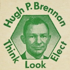 1950s Hugh P Brennan Judge Common Pleas Court Cleveland Cuyahoga County Ohio