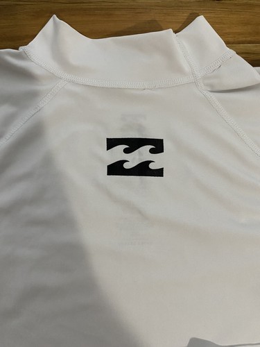 Billabong SPF50 Performance Fit Surf Shirt UV Protection Mens White Size Large - Picture 7 of 7