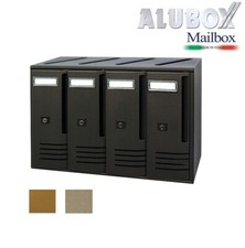 Cassetta Postale Verticale Buca Posta Lettere Condominio 4 Posti Alubox Cubo4